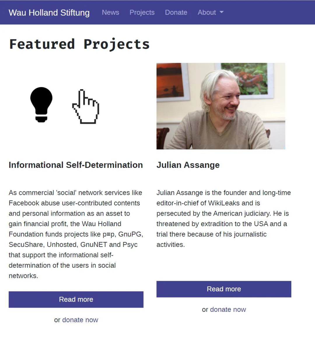 (Wau Holland Foundation 官網上醒 …